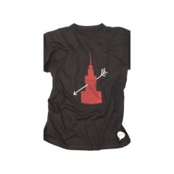T-shirt I love Warsaw. Czarne t-shirty męskie Hellowawa, s, z nadrukiem, z bawełny. Za 74,90 zł.
