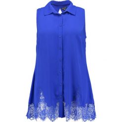 Bluzki asymetryczne: City Chic CLIMBING Bluzka ultra blue