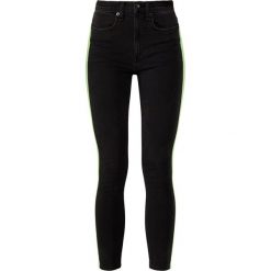 Rag & bone MAZIE Jeans Skinny Fit black. Czarne jeansy damskie marki rag & bone, bez wzorów, z bawełny. W wyprzedaży za 455,60 zł.