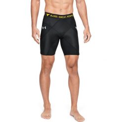 Under Armour Project Rock Szorty Czarny. Czarne spodenki i szorty męskie Under Armour, l, bez wzorów, z elastanu, rockowe. Za 326,95 zł.