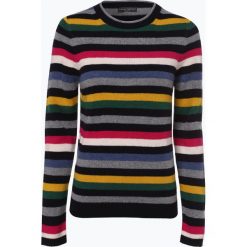 Franco Callegari - Damski sweter z wełny merino, niebieski. Zielone swetry klasyczne damskie marki Franco Callegari, z napisami. Za 229,95 zł.