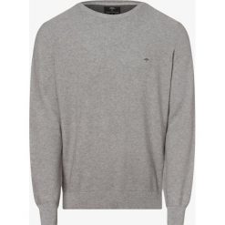 Fynch-Hatton - Sweter męski, szary. Szare swetry męskie Fynch-Hatton, m, bez wzorów, z bawełny, eleganckie, bez kołnierzyka, bez kaptura. Za 349,95 zł.
