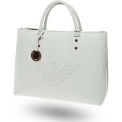 TOREBKA Emporio Armani. Szare torebki klasyczne damskie Emporio Armani, bez wzorów, ze skóry ekologicznej, bez dodatków. Za 719,00 zł.