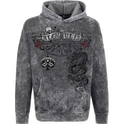 Bejsbolówki męskie: Alchemy England Crounching Dragon Bluza z kapturem szary