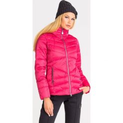 KURTKA PUCHOWA EA7 EMPORIO ARMANI. Różowe kurtki damskie EA7 Emporio Armani, xl, z aplikacjami, z puchu, bez kaptura. Za 689,40 zł.