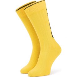 Skarpety Wysokie Unisex HUGO - Bs Rib Logo Cc 50416642 731. Żółte skarpetki damskie HUGO, bez wzorów, z elastanu. Za 65,00 zł.