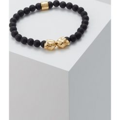 Bransoletki męskie: Northskull BACK TO BACK SKULL BEADED BRACELET Bransoletka goldcoloured