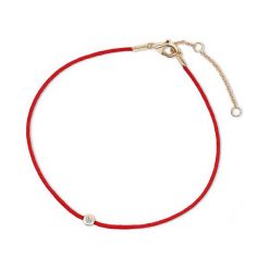 Wyjątkowa Bransoletka Złota - złoto 375, Brylant 0,04ct. Żółte bransoletki damskie W.KRUK, z brylantem, złote. Za 899,00 zł.