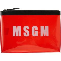 Kopertówki damskie: MSGM PVC CLUTCH Kopertówka red