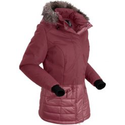 Kurtka pikowana outdoorowa bonprix czerwony klonowy melanż. Czerwone kurtki damskie bonprix, s, bez wzorów, bez kaptura. Za 124,99 zł.