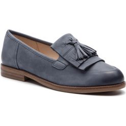 Lordsy CAPRICE - 9-24204-22 Jeans Nubuc 895. Niebieskie półbuty damskie Caprice, z jeansu, bez obcasa, na obcasie. W wyprzedaży za 209,00 zł.