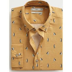 Mango Man - Koszula Nota. Koszule męskie Mango Man, s, bez wzorów, z bawełny, casualowe, button down, z długim rękawem. Za 199,90 zł.