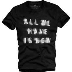T-shirt męski UNDERWORLD All we have is now. Czarne t-shirty męskie Underworld, xl, bez wzorów, z bawełny, bez kołnierzyka. Za 69,99 zł.