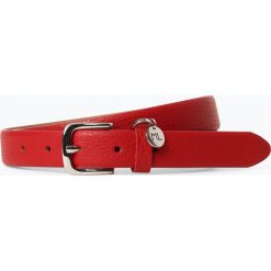 Marie Lund - Damski pasek skórzany, czerwony. Czerwone paski damskie Marie Lund, w paski. Za 89,95 zł.