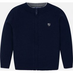 Mayoral - Sweter dziecięcy 92-134 cm. Szare swetry chłopięce marki Mayoral, z haftami, z bawełny, bez kołnierzyka. Za 95,90 zł.