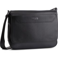 Torba na laptopa TRUSSARDI JEANS - Business Affair Messanger 71B00114 K299. Czarne torby męskie skórzane Trussardi Jeans, bez wzorów, z jeansu. Za 599,00 zł.