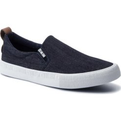 Tenisówki BIG STAR - DD174161 Navy. Niebieskie półbuty męskie BIG STAR, bez wzorów, z gumy, retro, bez zapięcia. Za 119,00 zł.