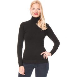 Sweter w kolorze czarnym. Czarne swetry damskie William de Faye, bez wzorów, z kaszmiru, bez rękawów, bez kaptura. W wyprzedaży za 114,95 zł.