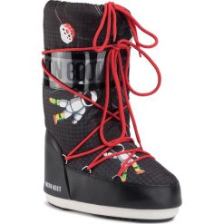 Śniegowce MOON BOOT - Jr Boy Space Man 340019001 D Black/Anthrac. Czarne śniegowce chłopięce Moon Boot, bez zapięcia. W wyprzedaży za 269,00 zł.