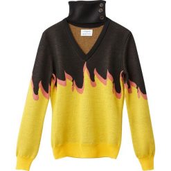 Kardigany damskie: Sweter z odpinanym kołnierzem