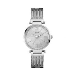Zegarek GUESS - Soho W0638L1 SILVER TONE/SILVER TONE. Szare zegarki damskie Guess. W wyprzedaży za 779,00 zł.