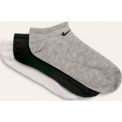 Nike - Stopki (3-pack). Szare skarpetki męskie Nike, bez wzorów, z elastanu. Za 49,90 zł.
