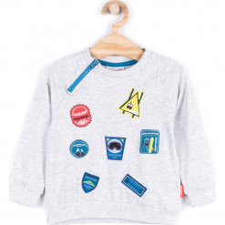 Koszulka. Szare t-shirty chłopięce z długim rękawem marki BOARD KING, z elastanu. Za 24,90 zł.