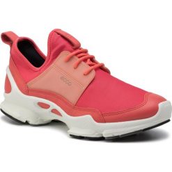 Sneakersy ECCO - Biom C W 80030351346 Coral Blush/Teaberry. Czerwone półbuty damskie ecco, ze skóry. W wyprzedaży za 789,00 zł.