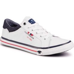 Tenisówki TOM TAILOR - 808040100 White. Białe trampki męskie Tom Tailor, bez wzorów, z gumy, bez zapięcia. Za 159,99 zł.