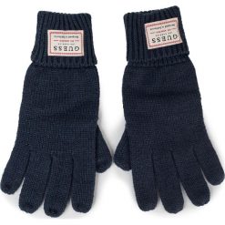 Rękawiczki Męskie GUESS - Not Coordinated Gloves AM8586 WOL02 BLU. Niebieskie rękawiczki męskie Guess, z aplikacjami, z wełny. W wyprzedaży za 119,00 zł.