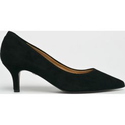 Solo Femme - Czółenka. Czarne buty ślubne damskie marki Solo Femme, ze skóry, na obcasie. W wyprzedaży za 269,90 zł.