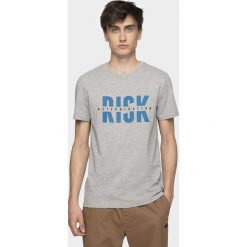 T-shirt męski TSM008 - średni szary melanż. Szare koszulki męskie s, melanż. W wyprzedaży za 39,99 zł.
