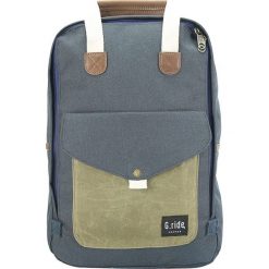 Plecak w kolorze granatowo-oliwkowym - 40 x 27 x 12 cm. Brązowe plecaki męskie marki G.ride, z tkaniny. W wyprzedaży za 108,95 zł.