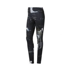 Reebok WOR AOP Tight, DY8097 | REEBOK | RAJSTOPY | SZKOLENIE | Z. Rajstopy damskie Reebok, bez wzorów, bez kołnierzyka, bez rękawów. Za 213,62 zł.