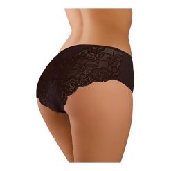 Figi Eliza BBL 027 Czarne. Czarne figi damskie marki Babell, w koronkowe wzory, z koronki. Za 36,90 zł.