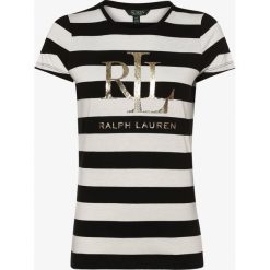 Lauren Ralph Lauren - T-shirt damski, czarny. Czarne t-shirty damskie Lauren Ralph Lauren, m, w paski, bez kołnierzyka. Za 129,95 zł.