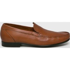 Gino Rossi - Mokasyny Romeo. Żółte mokasyny męskie Gino Rossi, ze skóry, z okrągłym noskiem. W wyprzedaży za 329,90 zł.