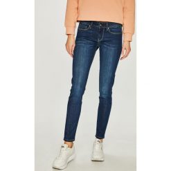 Pepe Jeans - Jeansy Soho. Niebieskie jeansy damskie Pepe Jeans, bez wzorów, z elastanu. W wyprzedaży za 259,90 zł.