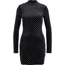 Missguided HOTFIX HIGH NECK BODYCON DRESS Sukienka koktajlowa black. Czarne sukienki koktajlowe marki Missguided, z elastanu, bodycon. W wyprzedaży za 503,20 zł.