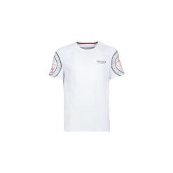 T-shirty z krótkim rękawem Guess DOUBLE STAMP. Białe t-shirty męskie Guess, xxl, z aplikacjami, bez kołnierzyka, krótkie. Za 159,00 zł.