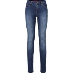 Dżinsy "Super skinny" bonprix niebieski "stone". Niebieskie jeansy damskie bonprix, z jeansu. Za 74,99 zł.