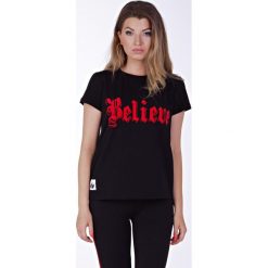 T-shirty męskie z nadrukiem: Believe black t-shirt