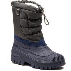Śniegowce CMP - Kids Hanki 3Q48064J Jungle U940. Niebieskie śniegowce chłopięce marki CMP, bez zapięcia. W wyprzedaży za 159,00 zł.