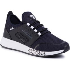 Sneakersy LAMBORGHINI - E0XVBSE1 71464 239. Niebieskie sneakersy męskie Lamborghini, bez zapięcia. W wyprzedaży za 349,00 zł.