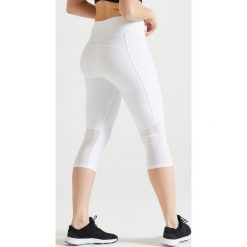 Rybaczki fitness cardio damskie 120. Białe rybaczki damskie DOMYOS, m, bez wzorów, z elastanu. Za 49,99 zł.