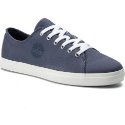 Tenisówki TIMBERLAND - Union Wharf Lace Oxford TB0A1XDW4321 Dark Blue Canvas. Niebieskie półbuty męskie Timberland, bez wzorów, z gumy, bez zapięcia. Za 299,99 zł.