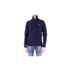 Swetry Fred Perry K5519. Niebieskie swetry męskie Fred Perry, s, bez wzorów, bez kołnierzyka, bez kaptura. Za 868,56 zł.