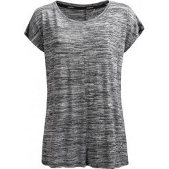 T-shirt damski TSD627 - czarny melanż - Outhorn. Czarne koszulki damskie Outhorn, bez wzorów, bez kołnierzyka. W wyprzedaży za 39,99 zł.