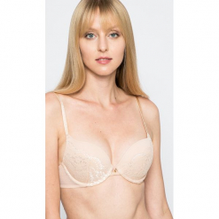 Gossard - Biustonosz. Szare biustonosze bardotka Gossard, z haftami, z elastanu. W wyprzedaży za 129,90 zł.