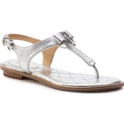 Sandały MICHAEL MICHAEL KORS - Alice Thong 40S8ALFA1M Silver. Szare klapki damskie MICHAEL Michael Kors, bez wzorów, ze skóry, bez obcasa, na obcasie. W wyprzedaży za 349,00 zł.